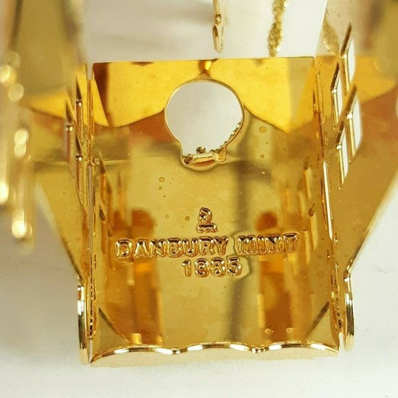 Train Engine 1986 23K Gold Christmas Ornaments - Picture 3 of 3